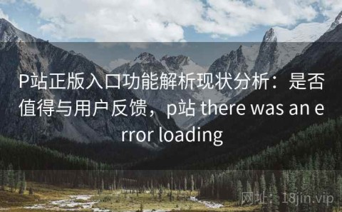 P站正版入口功能解析现状分析：是否值得与用户反馈，p站 there was an error loading