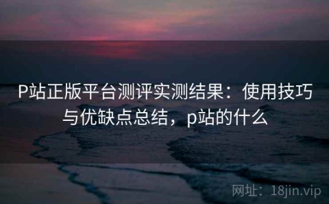 P站正版平台测评实测结果：使用技巧与优缺点总结，p站的什么