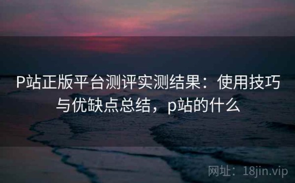 P站正版平台测评实测结果：使用技巧与优缺点总结，p站的什么