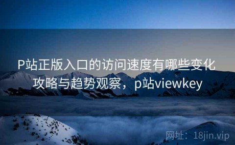 P站正版入口的访问速度有哪些变化 攻略与趋势观察，p站viewkey