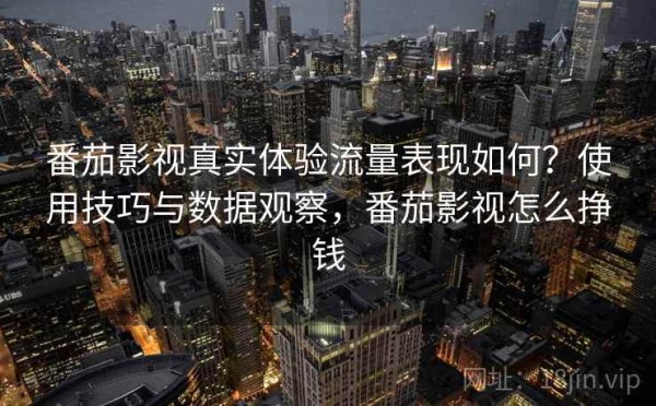 番茄影视真实体验流量表现如何？使用技巧与数据观察，番茄影视怎么挣钱