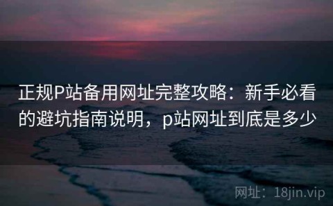 正规P站备用网址完整攻略：新手必看的避坑指南说明，p站网址到底是多少