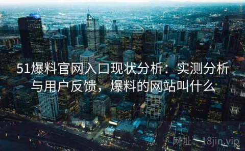 51爆料官网入口现状分析：实测分析与用户反馈，爆料的网站叫什么