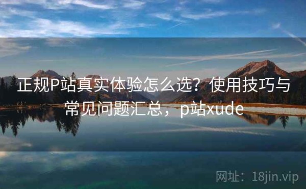 正规P站真实体验怎么选？使用技巧与常见问题汇总，p站xude