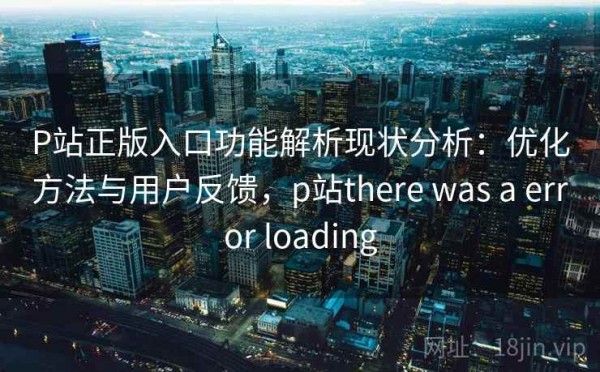 P站正版入口功能解析现状分析：优化方法与用户反馈，p站there was a error loading