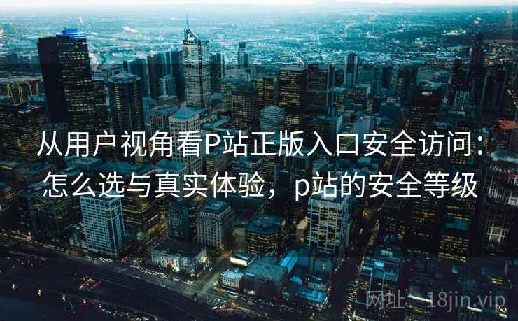 从用户视角看P站正版入口安全访问：怎么选与真实体验，p站的安全等级