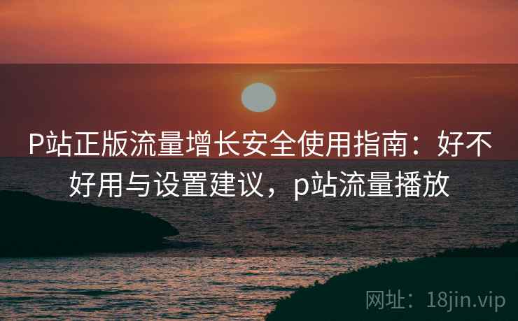 P站正版流量增长安全使用指南：好不好用与设置建议，p站流量播放