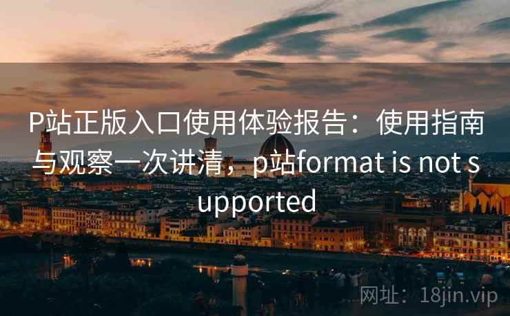 P站正版入口使用体验报告：使用指南与观察一次讲清，p站format is not supported