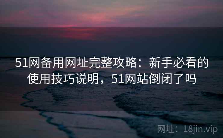 51网备用网址完整攻略：新手必看的使用技巧说明，51网站倒闭了吗