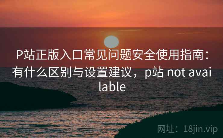 P站正版入口常见问题安全使用指南：有什么区别与设置建议，p站 not available