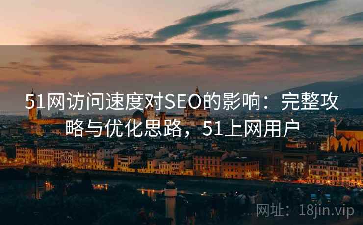 51网访问速度对SEO的影响：完整攻略与优化思路，51上网用户