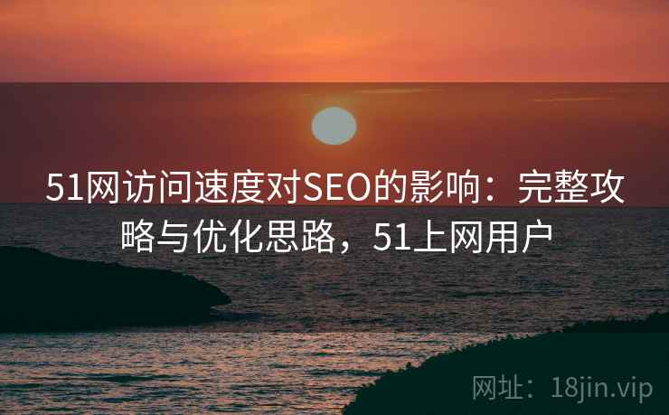 51网访问速度对SEO的影响：完整攻略与优化思路，51上网用户