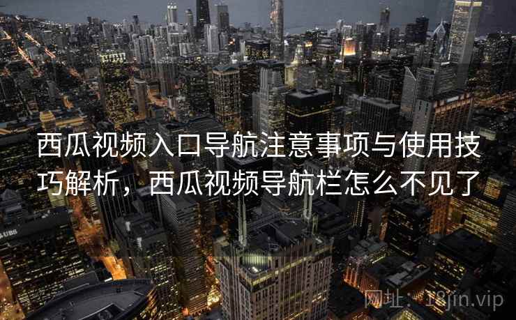西瓜视频入口导航注意事项与使用技巧解析，西瓜视频导航栏怎么不见了