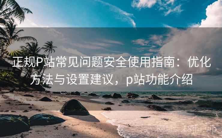 正规P站常见问题安全使用指南：优化方法与设置建议，p站功能介绍