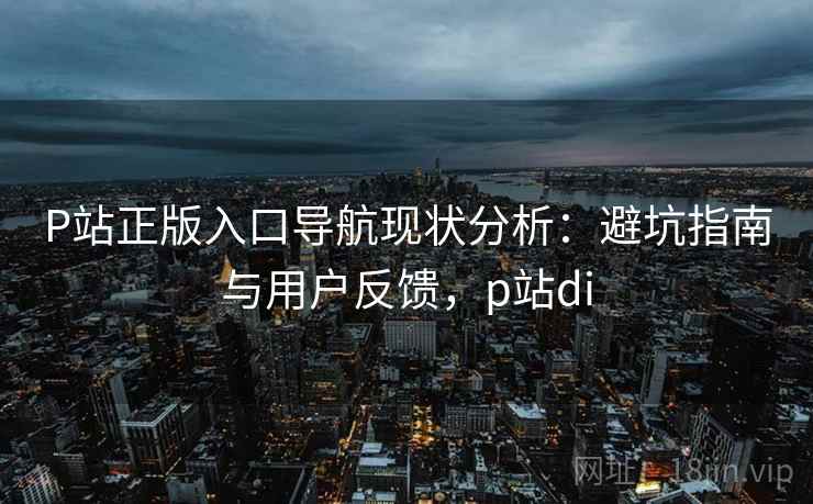P站正版入口导航现状分析：避坑指南与用户反馈，p站di
