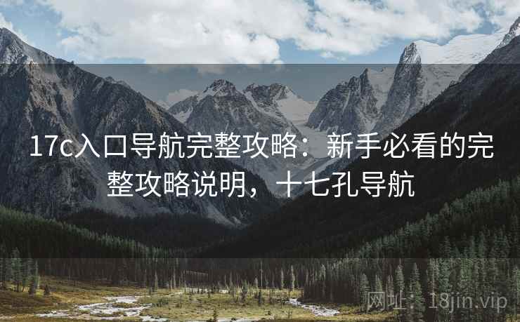 17c入口导航完整攻略：新手必看的完整攻略说明，十七孔导航
