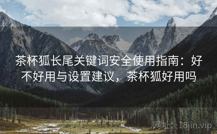 茶杯狐长尾关键词安全使用指南：好不好用与设置建议，茶杯狐好用吗