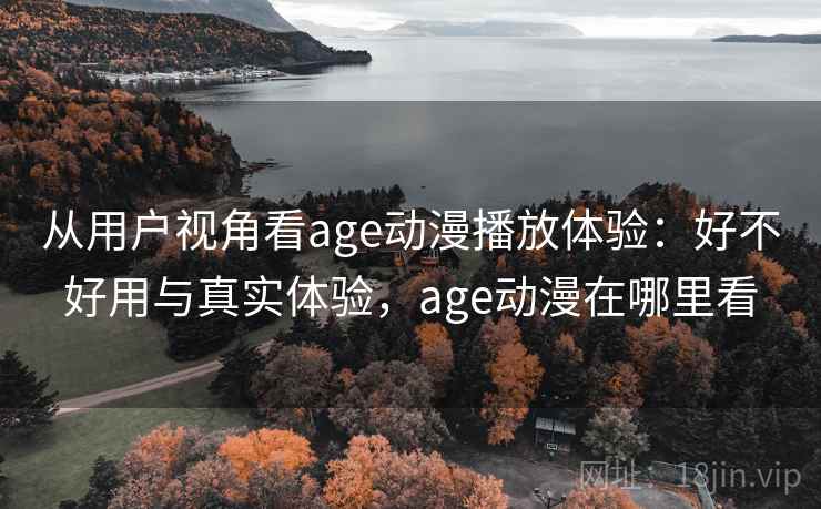 从用户视角看age动漫播放体验：好不好用与真实体验，age动漫在哪里看