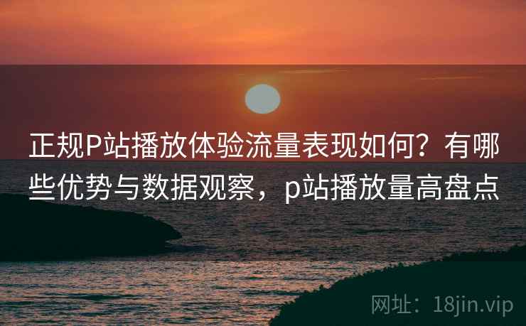 正规P站播放体验流量表现如何？有哪些优势与数据观察，p站播放量高盘点