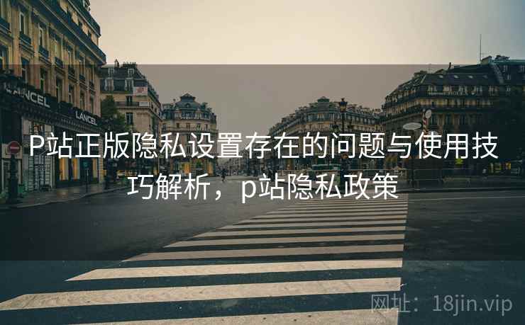P站正版隐私设置存在的问题与使用技巧解析,p站隐私政策 P站正版隐私设置存在的问题与使用技巧解析,p站隐私政策
